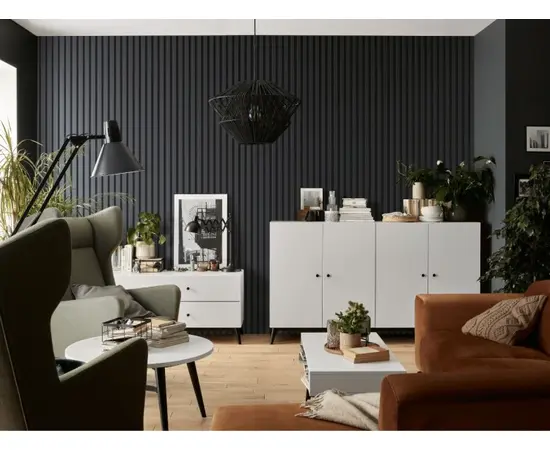 ლამელის პანელი VOX Profile Linerio L-Line Anthracite 2650x122x21 მმ
