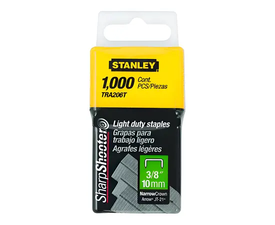 სტეპლერის პისტოლეტის ტყვიები  Stanley TRA206T 10 მმ/3/8" 1000 ც