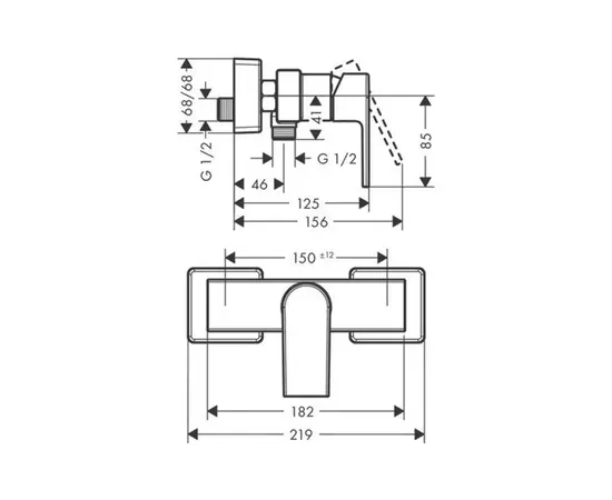 საშხაპე შემრევი Hansgrohe 71650000