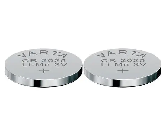 Батарейка литиевая VARTA CR2025 3V 170 mAh 2 шт