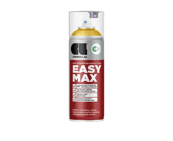 Lac-spray paint Cosmos Lac EASY MAX RAL 1018 yellow 400 мл
