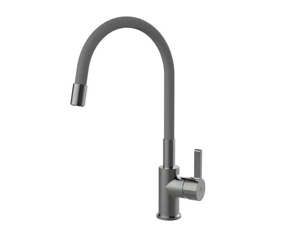 Смеситель для кухни с силиконовым изливом Rubineta FLEXY-33 (DG)