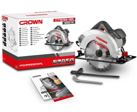 ცირკულარული ხერხი Crown CT15199-185 1200W