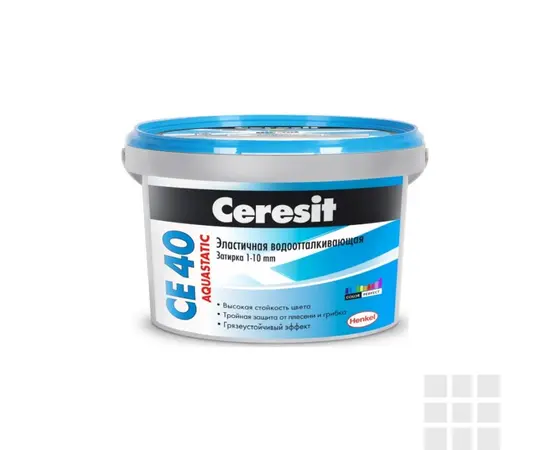Затирка Ceresit Aquastatic CE 40 2 кг белая