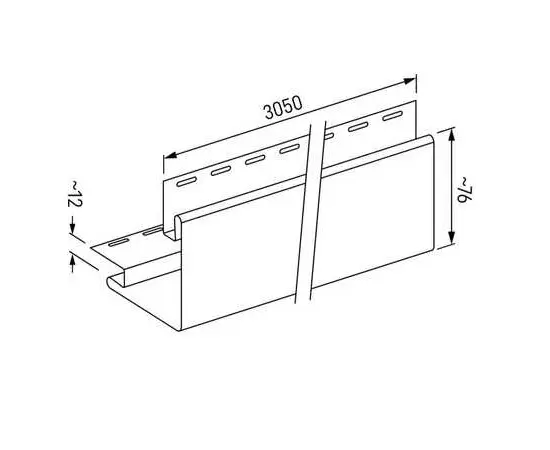 External corner VOX Nature SVP-12 Oak 3.05 m