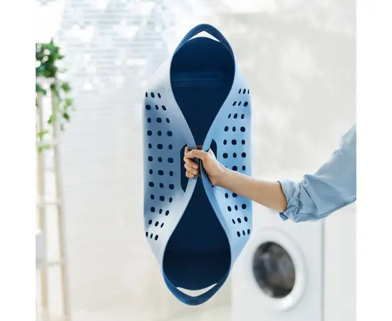 Linen basket Rotho Jona 39l blue