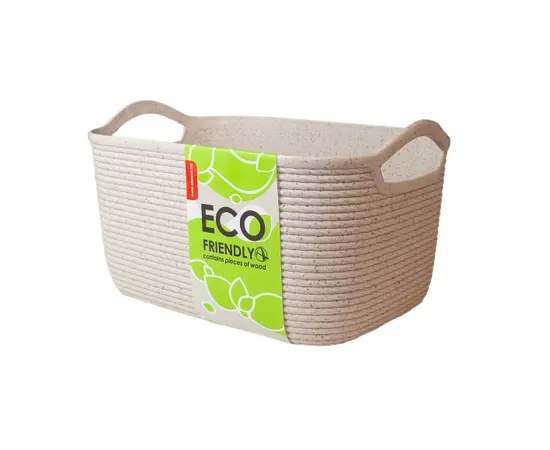 Basket Aleana Jute M white rose