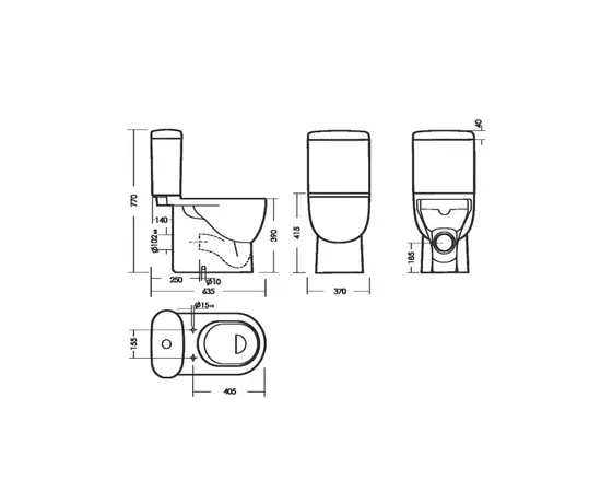 Toilet-compact SANITA Art