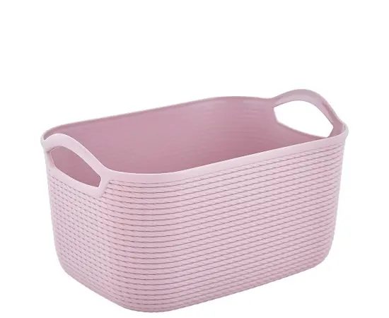 Basket Aleana "Jute" S pink