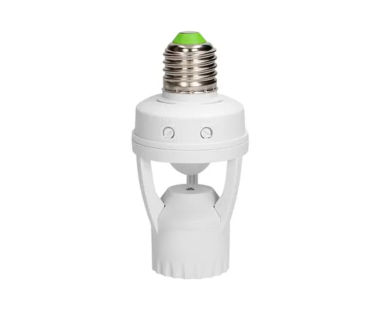 Патрон с датчиком движения ORNO E27 1 60W 360° IP20