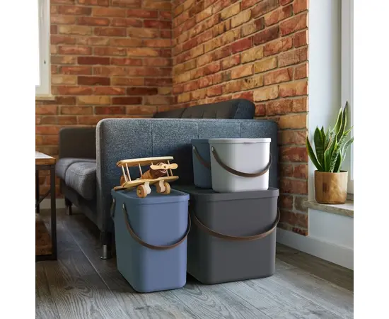 Storage box Rotho 40L ALBULA white