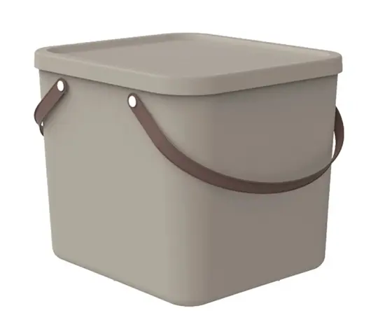 Storage box Rotho 40L ALBULA cappuccino