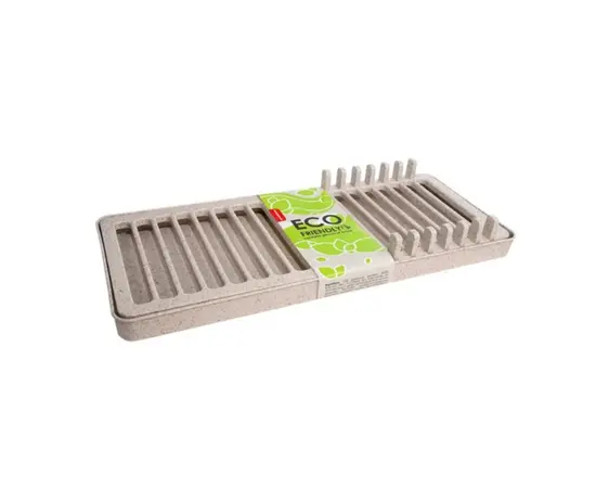 Сушилка для посуды Aleana Mini ECO WOOD белая роза