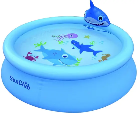 აუზი გასაბერი Avenli Sunclub Shark 3D 190x47 სმ 770 ლ