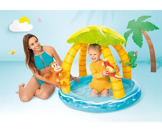Детский бассейн Тропический остров Intex 58417 102x86 см