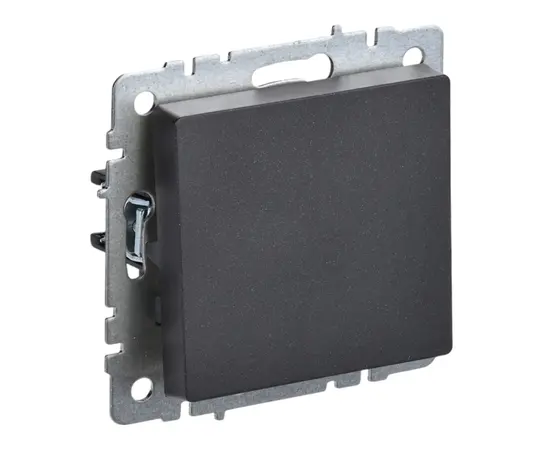 Выключатель IEK BRITE 1 кл 10A VC10-1-0-BrB черный