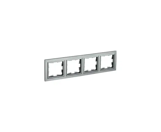 Рамка IEK BR-M42-K46 BRITE 4 универсальная серая