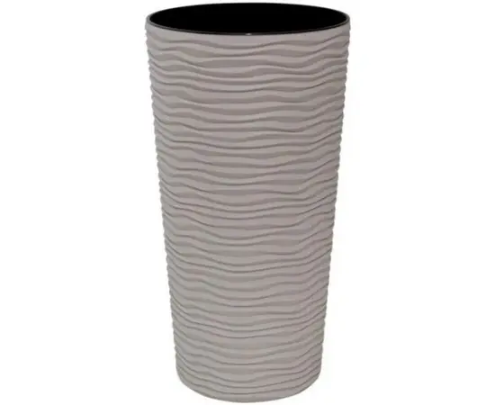 Горшок пластиковый Aleana Fusion d22*41,5см. какао