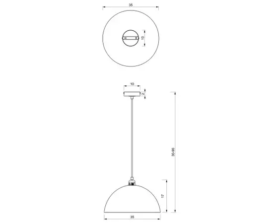 Подвес Milagro MLP7897 BETA 1 E27 Ø35cm Белый золото