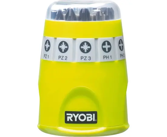 ბიტების ნაკრები Ryobi RAK10SD 25 მმ. 10 ც.