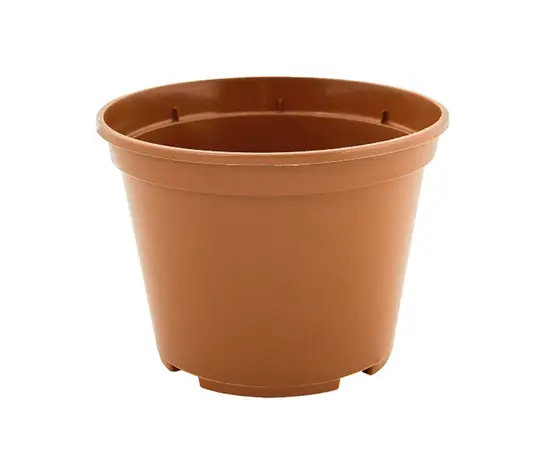 Горшок пластиковый Aleana 12x9 см терракота