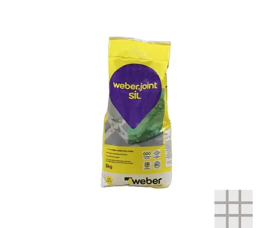 შემავსებელი ფილის ნაკერებისთვის Weber.joint SIL 5 კგ 434 მუქი ნაცრისფერი