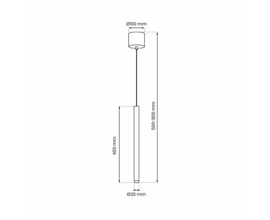 საკიდი Milagro MLP8838 MONZA LED 1 G9 შავი