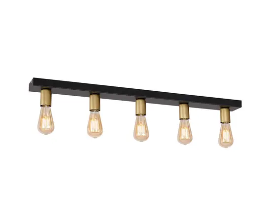 Подвес Luminex 1307 Filo 5 E27 15W черный Золотой