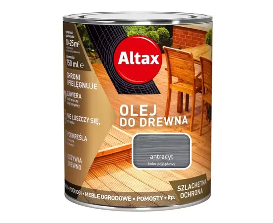 Coloured varnish for interior Altax anthracite 750 ml