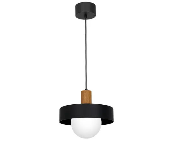 Подвес Luminex 4049 Canan 1 E27 15W черный дерево