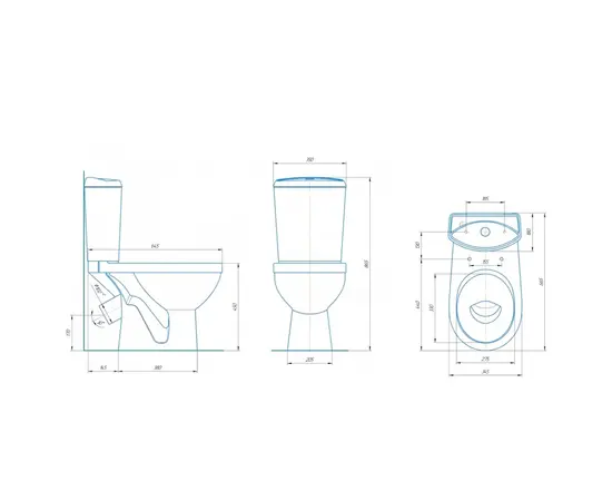 Compact-toilet for people with disabilities Rosa Dona