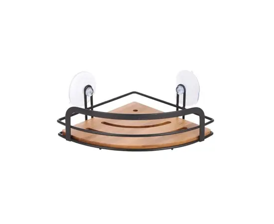 Shelf for bathroom with suction cups MSV Hiko Bamboo