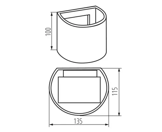 Светильник садово-парковый Kanlux REKA LED EL 7W-O-GR IP54 4000K