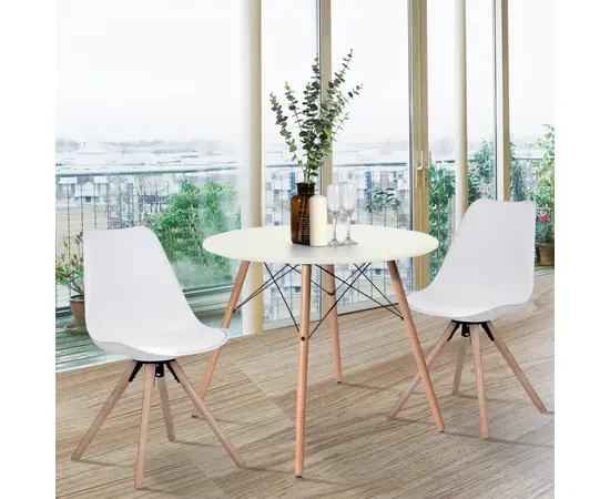 Dining table Chad A 80x75 cm white