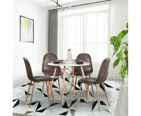 Dining table Chad A 80x75 cm white