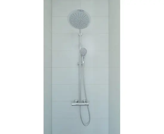 საშხაპე სიტემა Rubineta Etna Thermo-15 ქრომი თერმოსტატით 625028