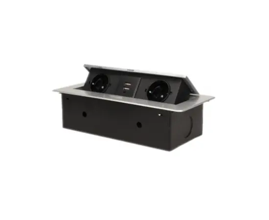 Колодка мебельная ORNO 3х16А 2xUSB Schuko IP20 13109G