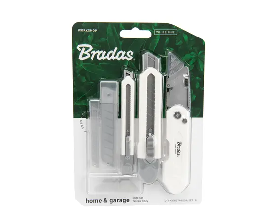 Set of knives with replaceable blades BRADAS DIY-KNWL191809/SET1B