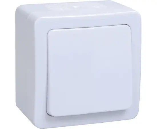 Выключатель IEK GERMES PLUS 1 клавишный белый