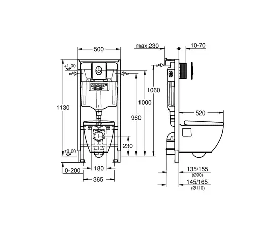 Installation kit Grohe 39583000