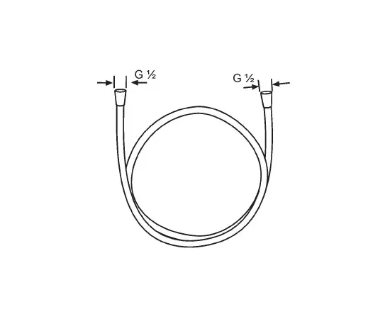 Shower hose Hansgrohe Metaflex 28264000 2 m