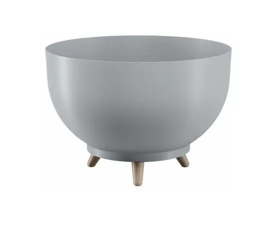 საყვავილე ქოთანი ფეხებით FORM PLASTIC Bowl Satina 30 პლატინა