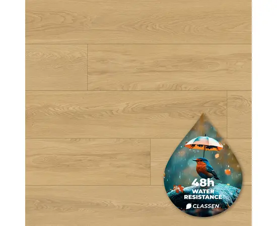 ლამინატი წყალმდგრადი Classen Elegance Tradition Oak Cremona 1285x192x8 AC5/33 4V