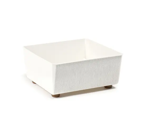 ქოთანი ყვავილის Lamela SAGA textil - b/cream 28.5x28.5 სმ