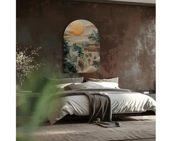 Картина на стекле Styler GS014 ARCHED JADE 70X100 см