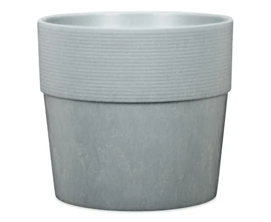 ქოთანი ყვავილის პლასტმასი ეზოს Scheurich 266/30 GROOVE+ CONCRETE