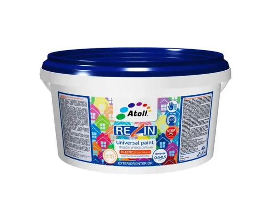 Universal elastic paint Atoll Rezin SF-16 2.6 kg black