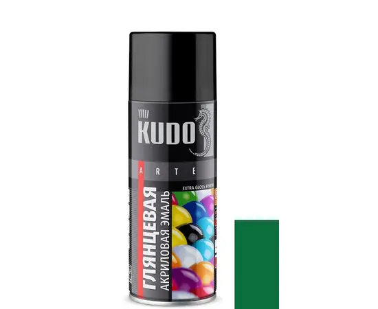 Aerosol enamel Kudo RAL6029 green glossy 520 ml