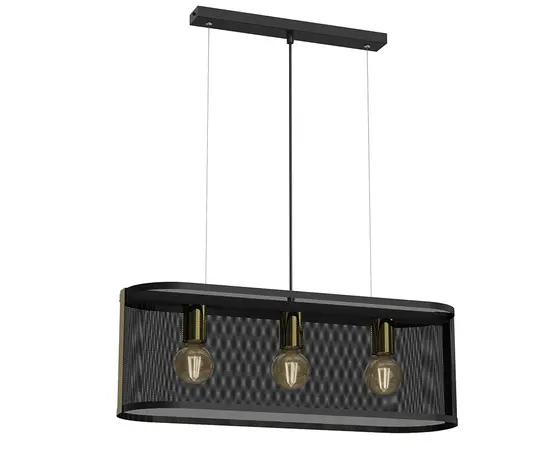 Люстра Luminex 4151 Kaga 3 E27 15W черный Золотой