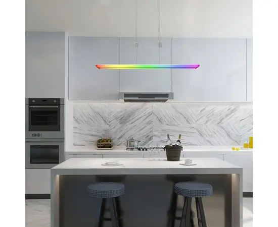 Chandelier Rabalux Temperius 24W 3000K L1000 h1500 RGB satin white 72011